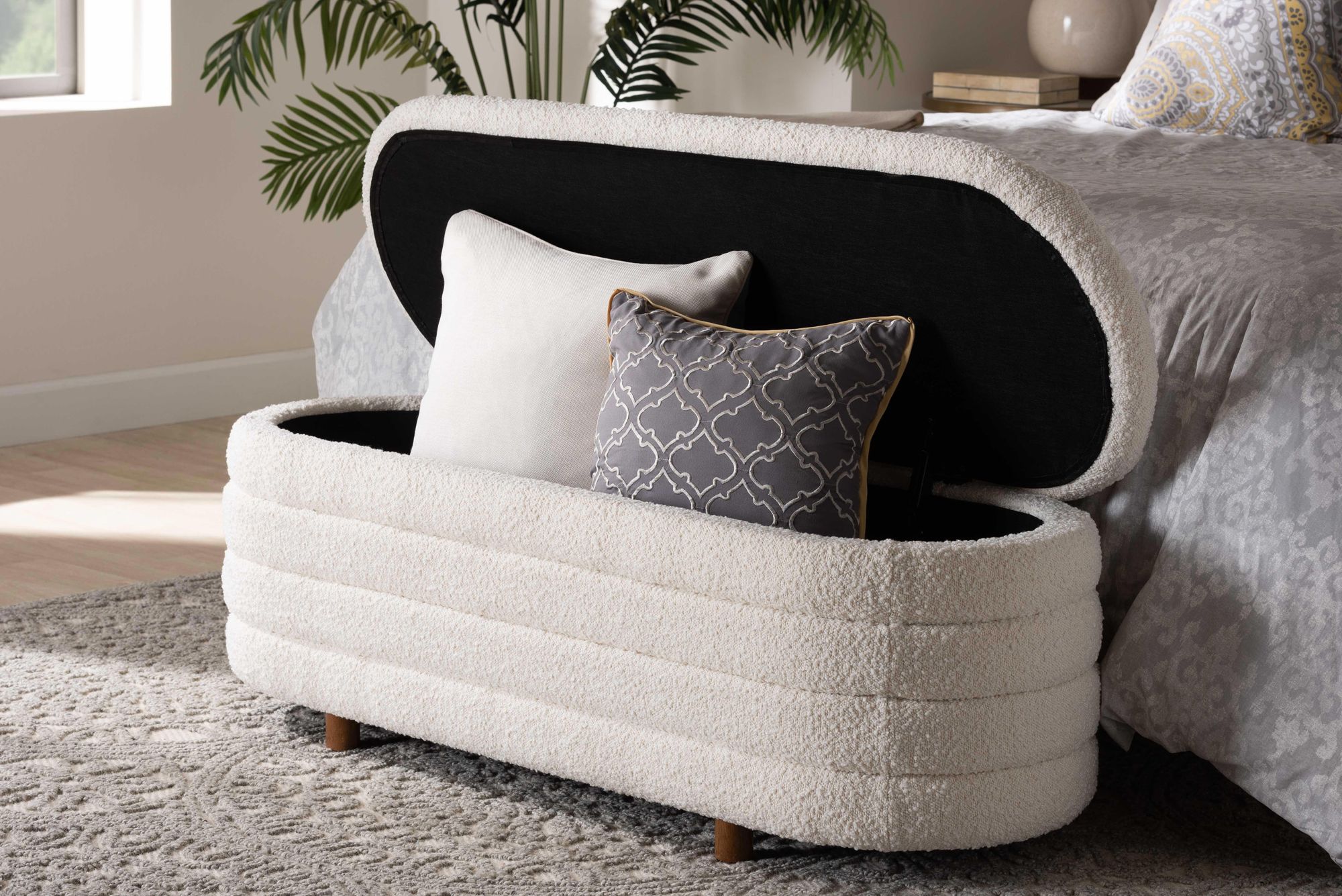 Baxton Studio Betiana Storage Bench