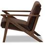 4_Baxton Studio Bianca Dark Brown Distressed Faux Leather Effect Lounge Chair more views