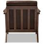 5_Baxton Studio Bianca Dark Brown Distressed Faux Leather Effect Lounge Chair more views