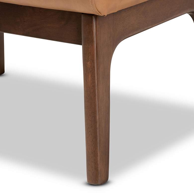 Image 4 Baxton Studio Bianca Tan Faux Leather Ottoman more views