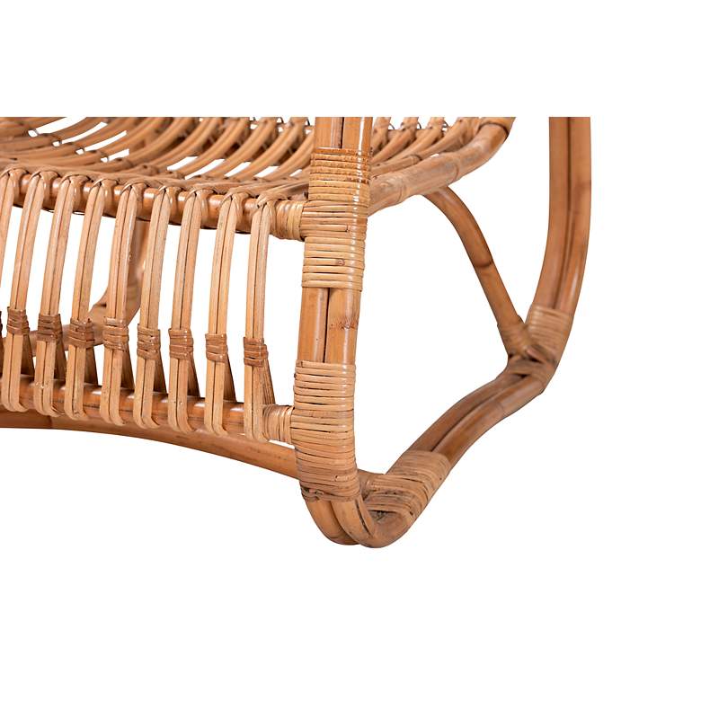 Image 4 Baxton Studio Blanca Natural Brown Rattan Accent Chair more views