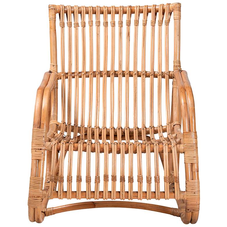 Image 6 Baxton Studio Blanca Natural Brown Rattan Accent Chair more views