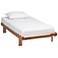 Baxton Studio Bolivia Walnut Brown Wood Expandable Twin to King Bed Frame