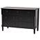 Baxton Studio Braith 47 1/4"W Black Wood 7-Drawer Dresser