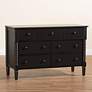 1_Baxton Studio Braith 47 1/4"W Black Wood 7-Drawer Dresser