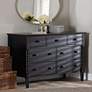 3_Baxton Studio Braith 47 1/4"W Black Wood 7-Drawer Dresser more views