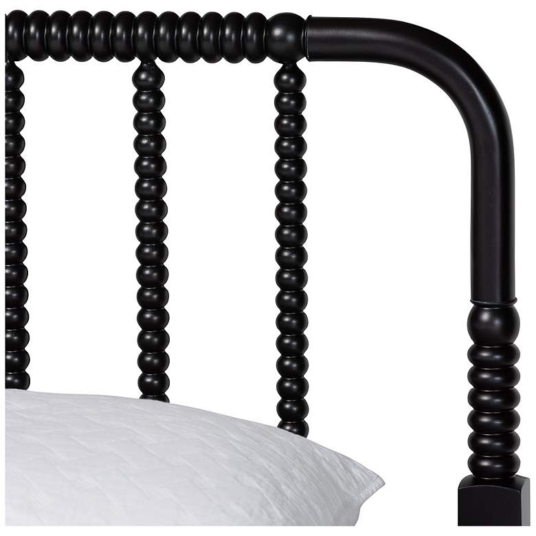 Image 6 Baxton Studio Braith Farmhouse Black Spindle Wood Queen Size Platform Bed more views