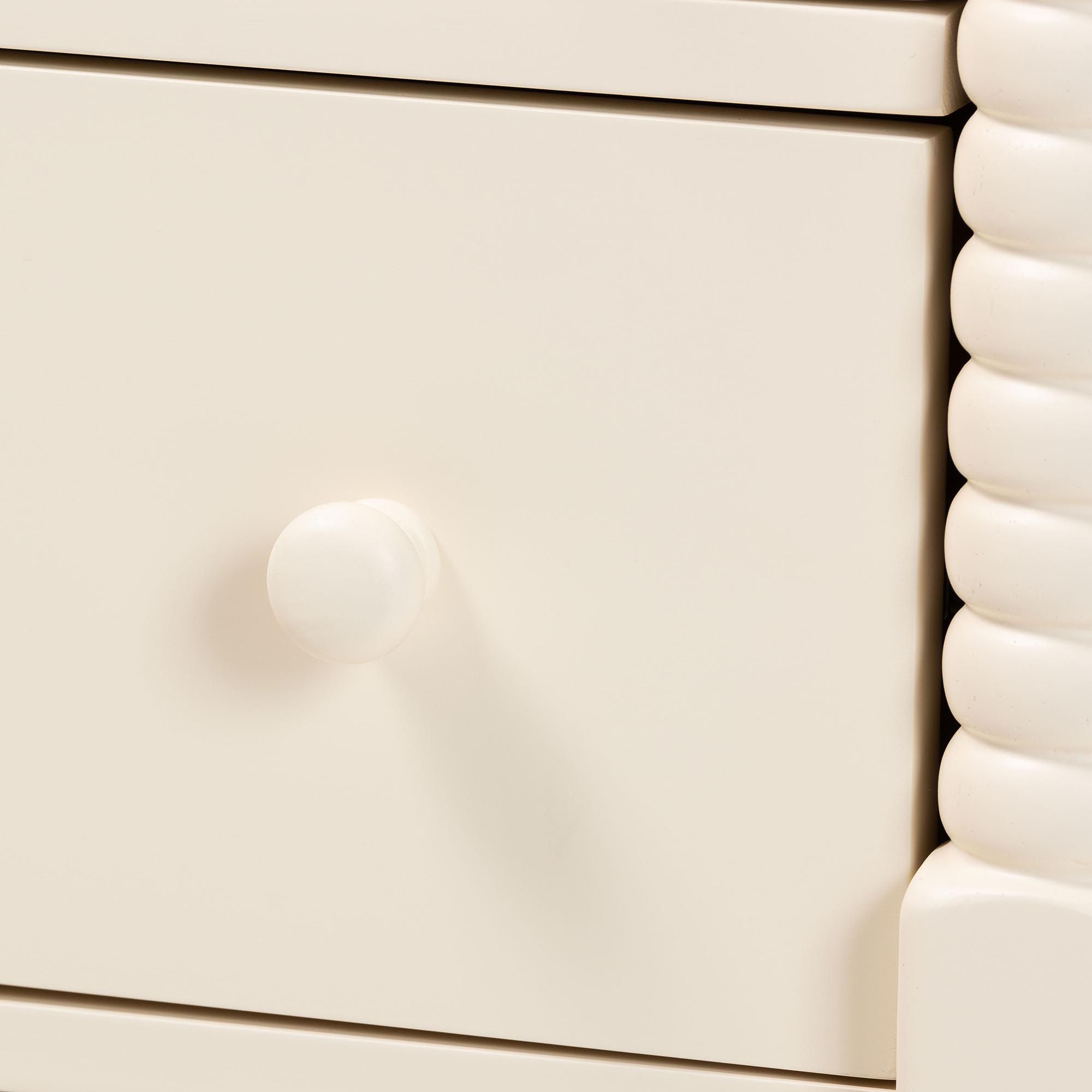 Image 6 Baxton Studio Braith Farmhouse Ivory Spindle Wood 7-Drawer Dresser more views