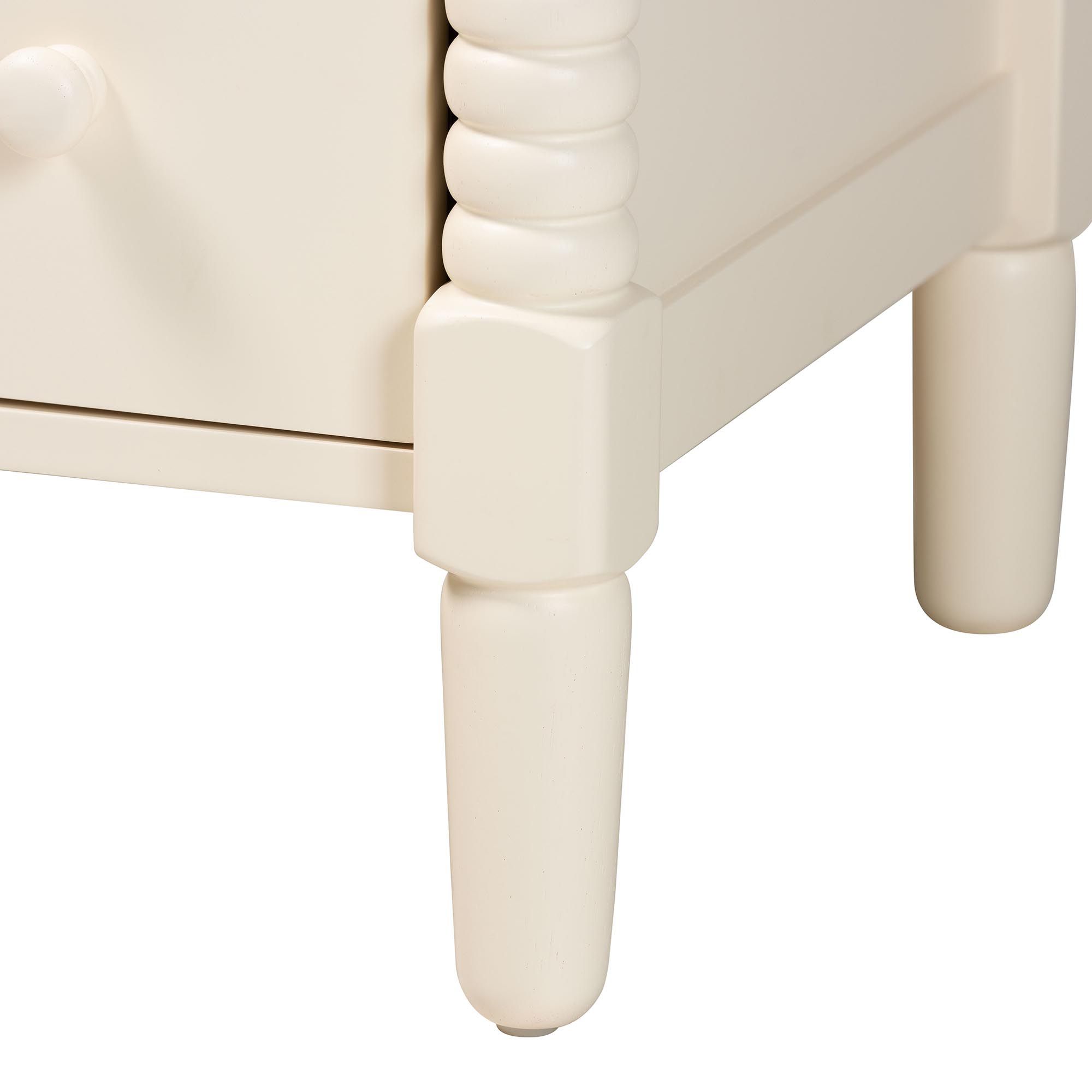 Image 7 Baxton Studio Braith Farmhouse Ivory Spindle Wood 7-Drawer Dresser more views