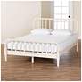 1_Baxton Studio Braith Farmhouse Ivory Spindle Wood Queen Size Platform Bed