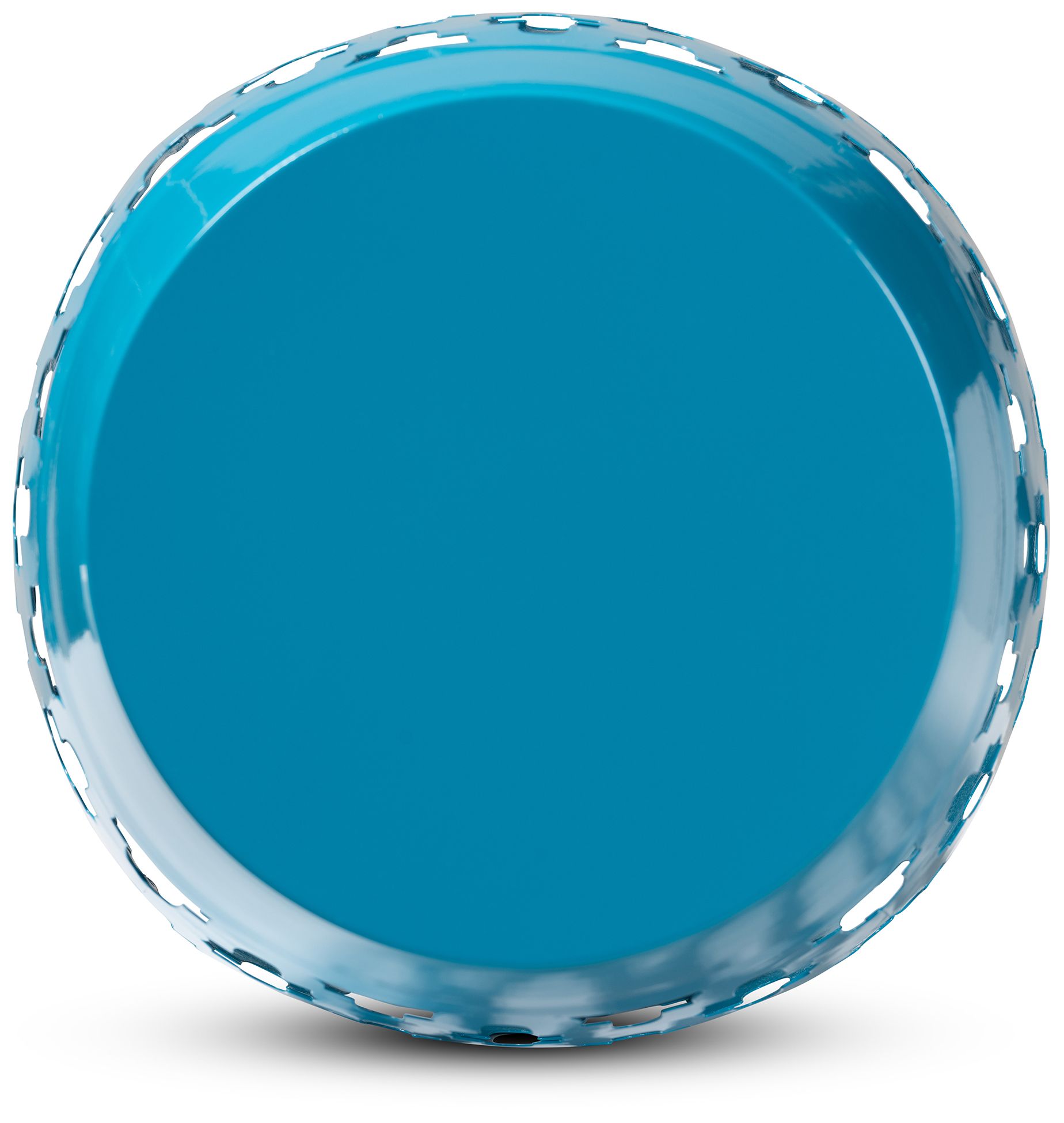 Image 7 Baxton Studio Branson Blue Finished Metal Outdoor Side Table more views