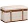 Baxton Studio Brenner Modern Transitional Beige Faux Shagreen Storage Trunk