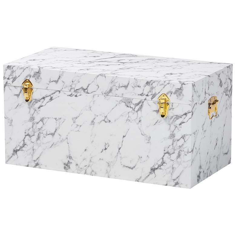 Image 2 Baxton Studio Brenta Storage Trunk with Lift-Top Lid Storage Solution