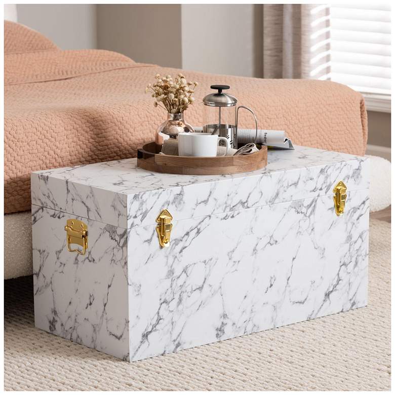Image 1 Baxton Studio Brenta Storage Trunk with Lift-Top Lid Storage Solution