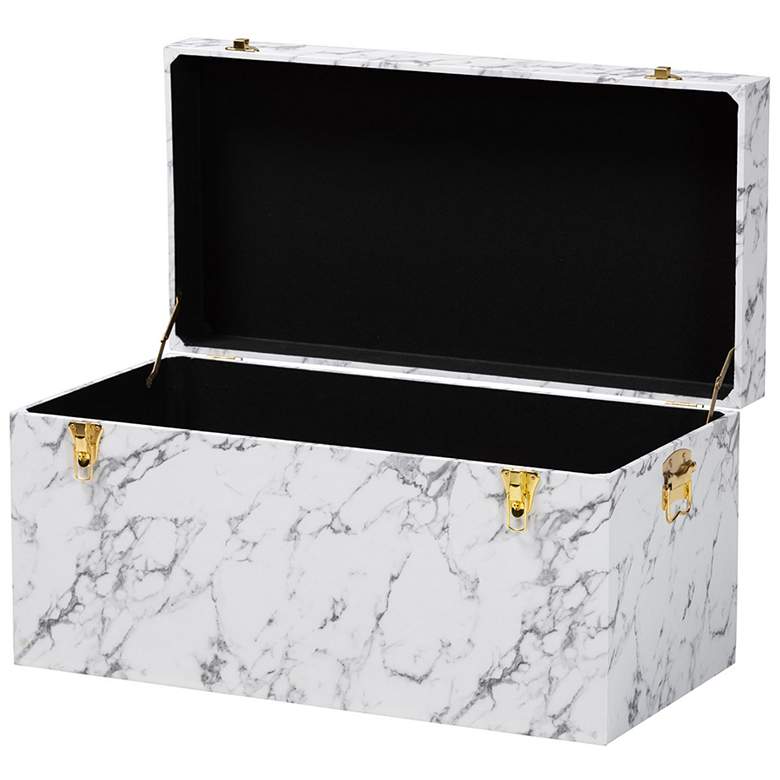 Image 3 Baxton Studio Brenta Storage Trunk with Lift-Top Lid Storage Solution more views