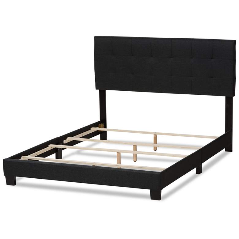 Image 3 Baxton Studio Brookfield Charcoal Grey Fabric Full Size Bed more views