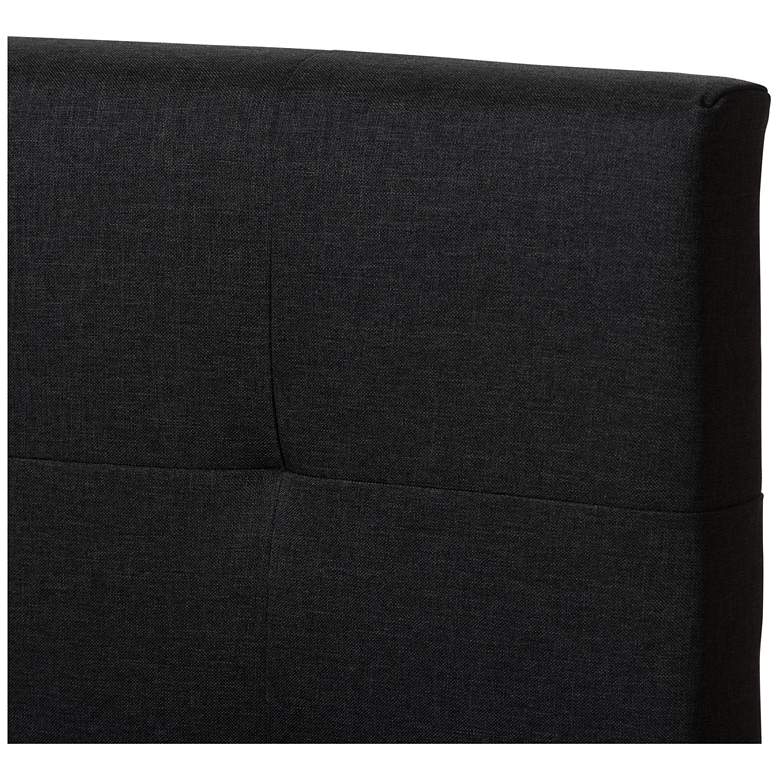 Image 4 Baxton Studio Brookfield Charcoal Grey Fabric Full Size Bed more views