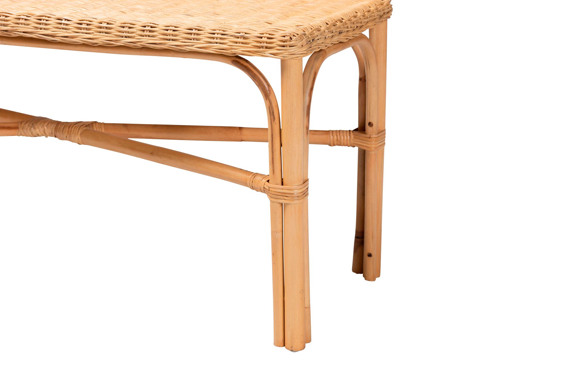 Image 3 Baxton Studio Cacaban Natural Brown Accent Bench more views