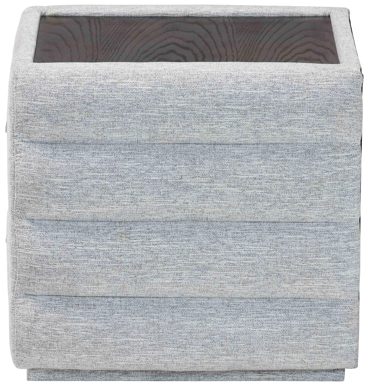 Image 5 Baxton Studio Cadmus Modern Light Grey Fabric 2-Drawer Nightstand more views
