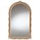 Baxton Studio Caitlin Antique Gold Finished Wood Arch Accent Wall Mirror