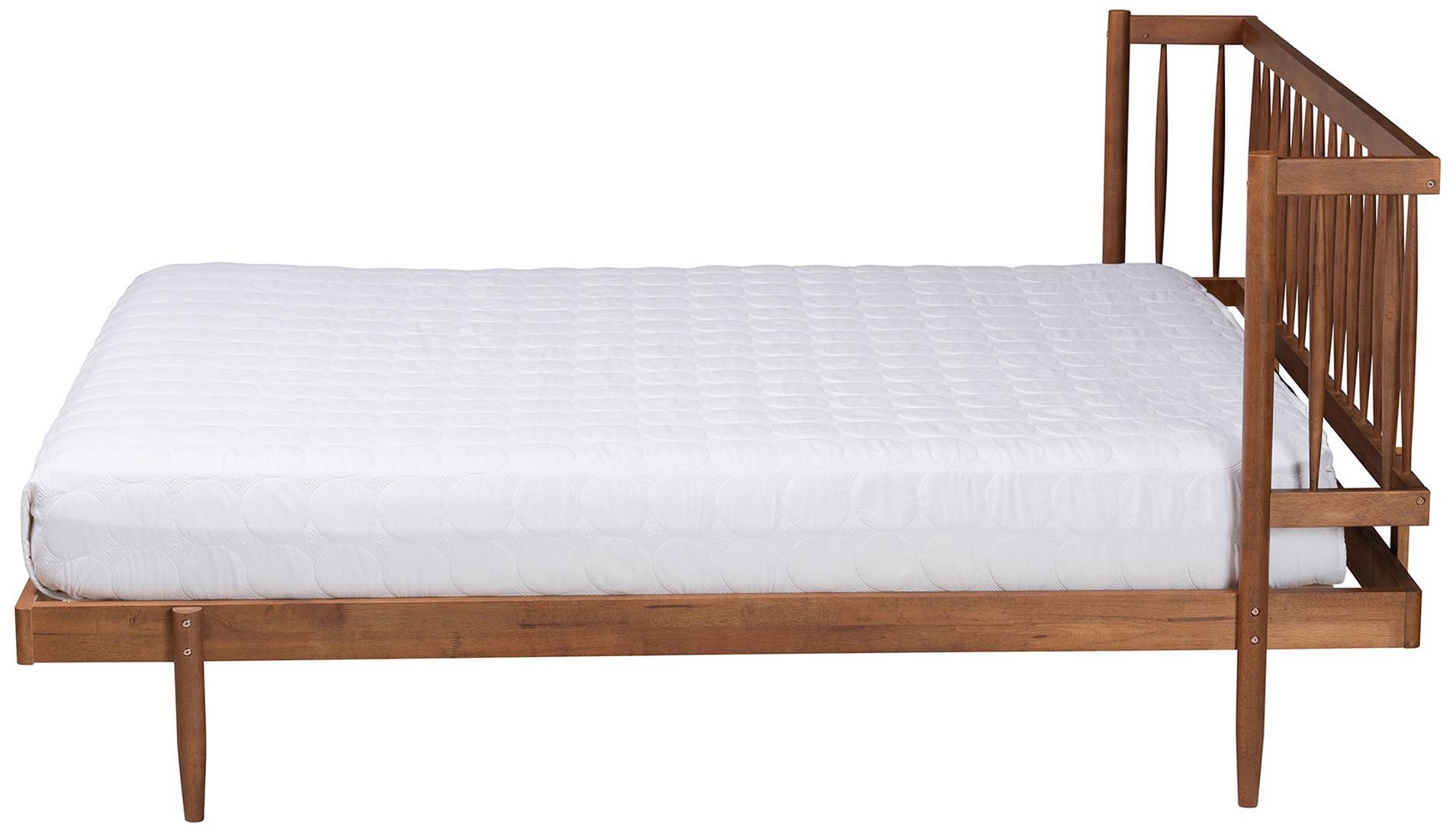 Image 3 Baxton Studio Calderon Retro-Modern Wood Queen Size Platform Bed more views