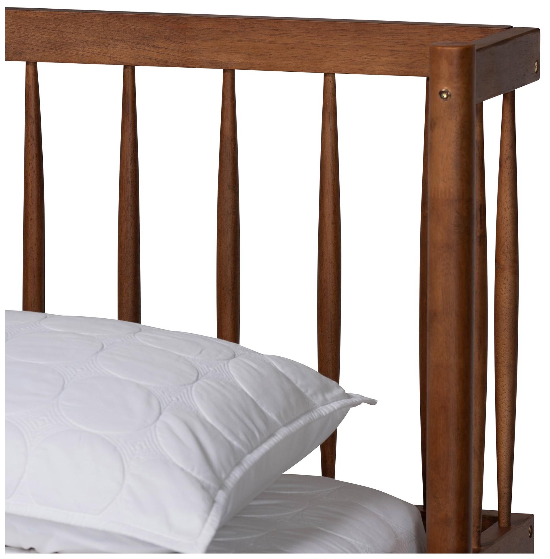 Image 5 Baxton Studio Calderon Retro-Modern Wood Queen Size Platform Bed more views
