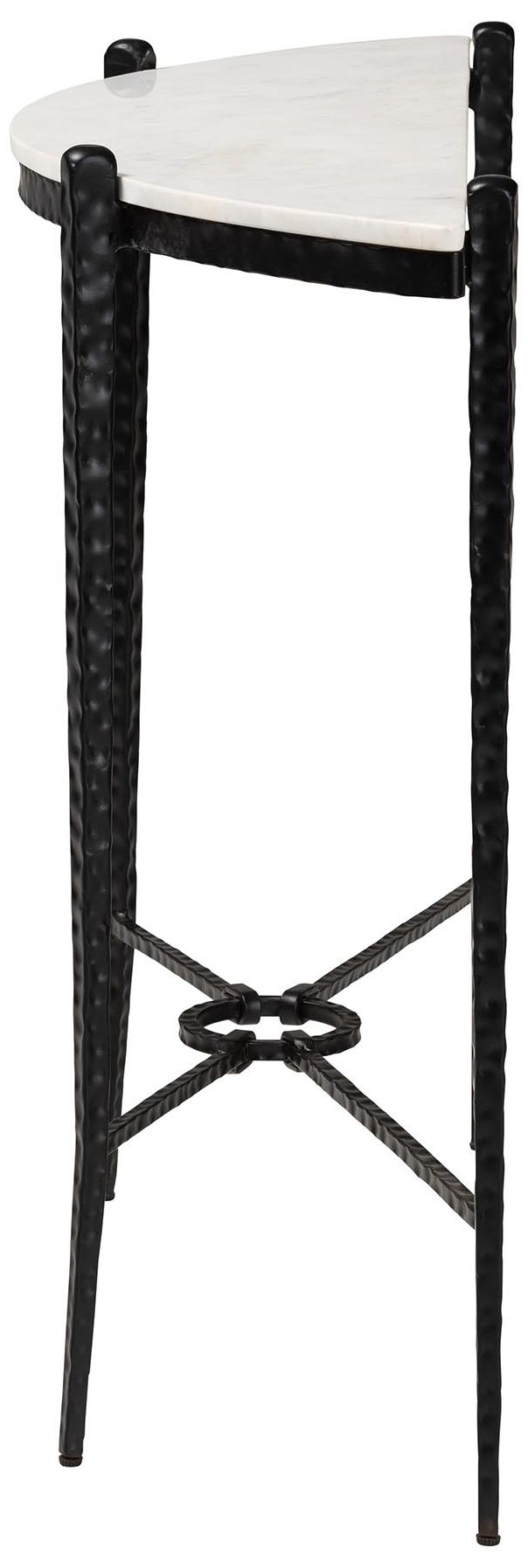 Thumbnail4 of Baxton Studio Caledon Marble Console Table - Half-Moon Tabletop more views