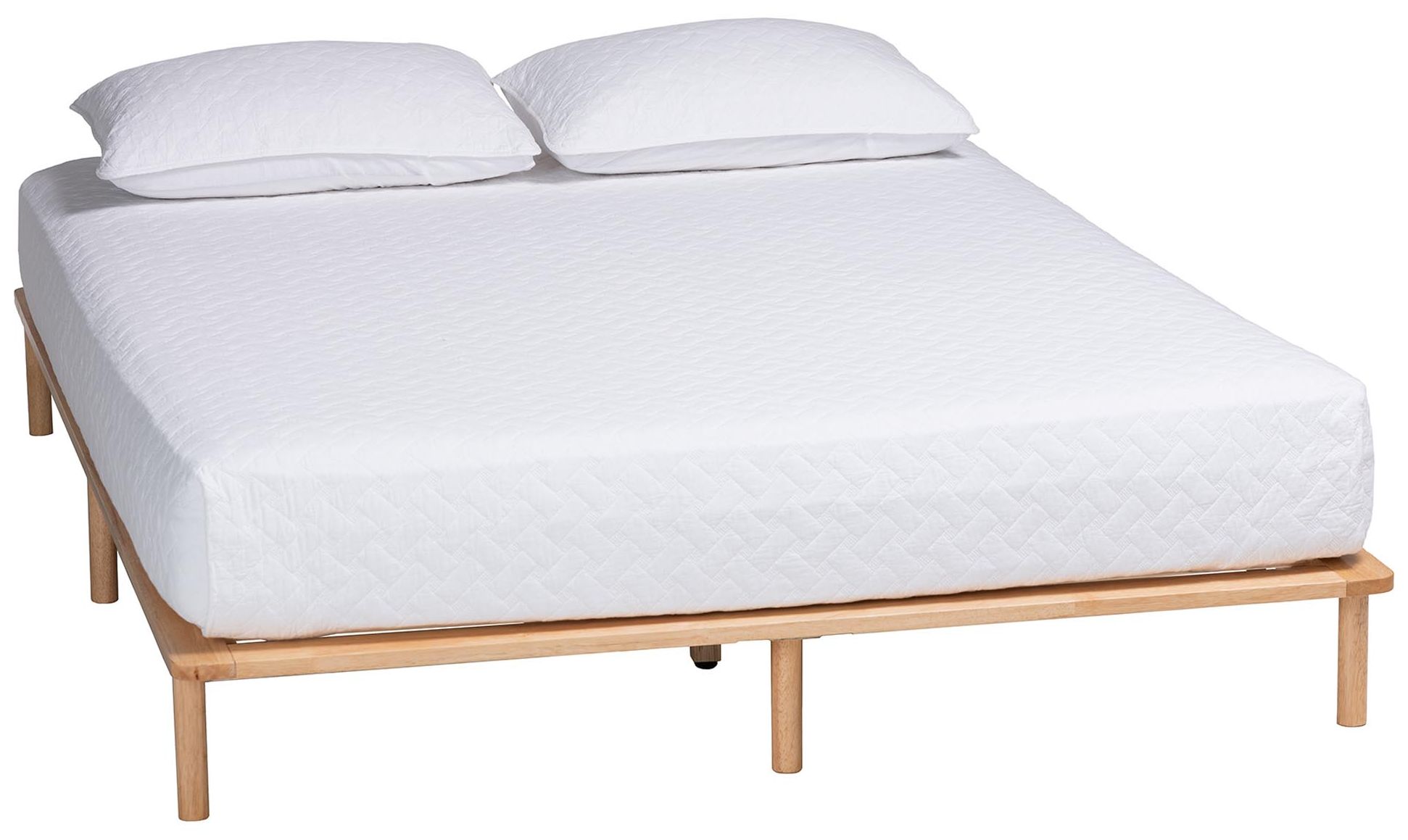 Image 2 Baxton Studio Calhoun Japandi Queen Size Bed Frame