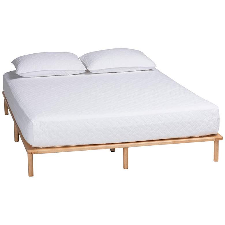 Image 2 Baxton Studio Calhoun Japandi Queen Size Bed Frame
