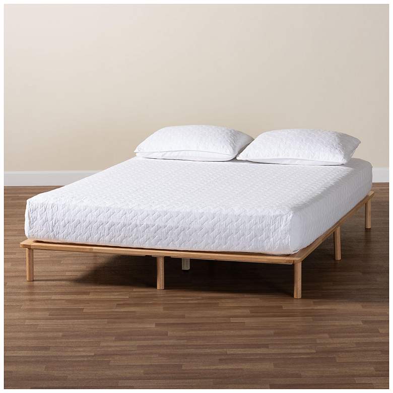 Image 1 Baxton Studio Calhoun Japandi Queen Size Bed Frame