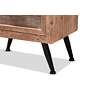 3_Baxton Studio Calida 19"W Natural Brown 2-Drawer Nightstands Set of 2 more views