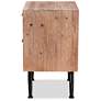 6_Baxton Studio Calida 19"W Natural Brown 2-Drawer Nightstands Set of 2 more views