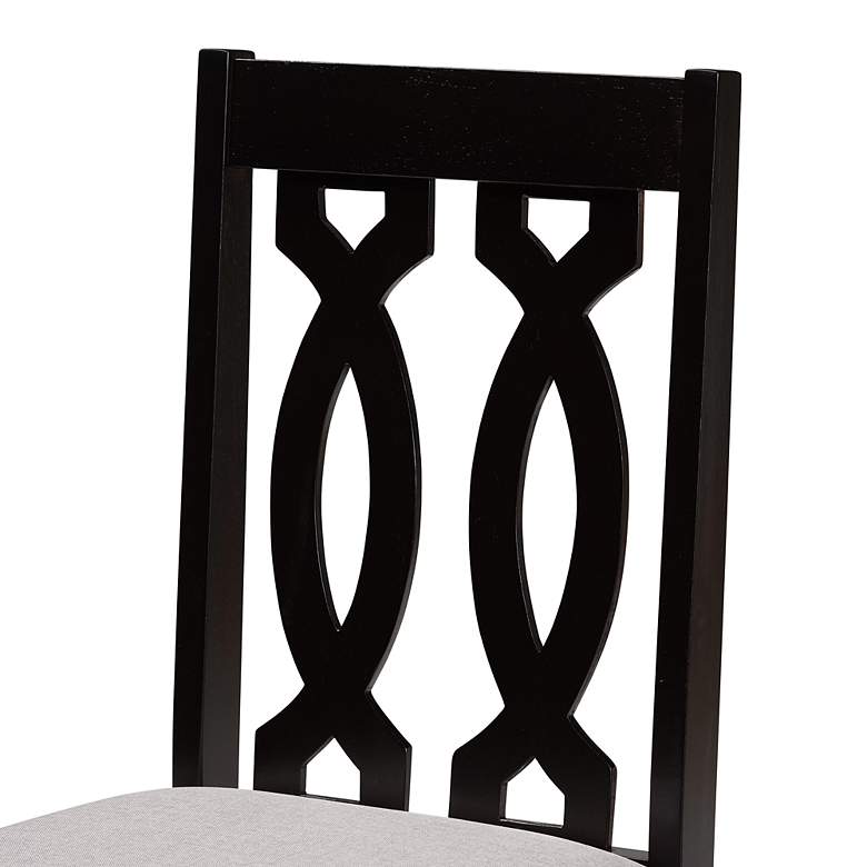 Image 4 Baxton Studio Callie Dark Brown 7-Piece Dining Set more views
