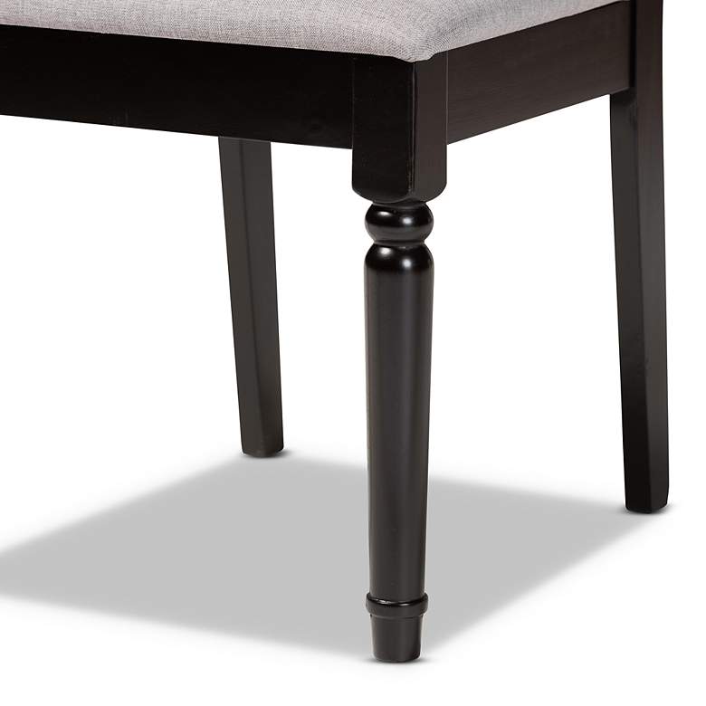 Image 5 Baxton Studio Callie Dark Brown 7-Piece Dining Set more views