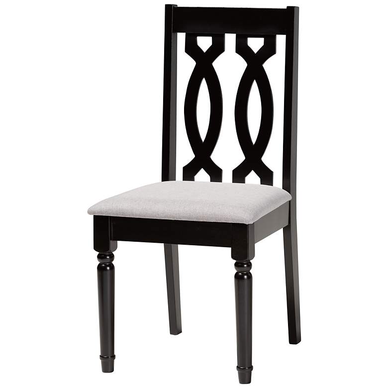 Image 6 Baxton Studio Callie Dark Brown 7-Piece Dining Set more views