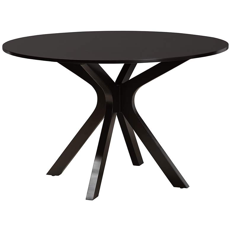 Image 7 Baxton Studio Callie Dark Brown 7-Piece Dining Set more views