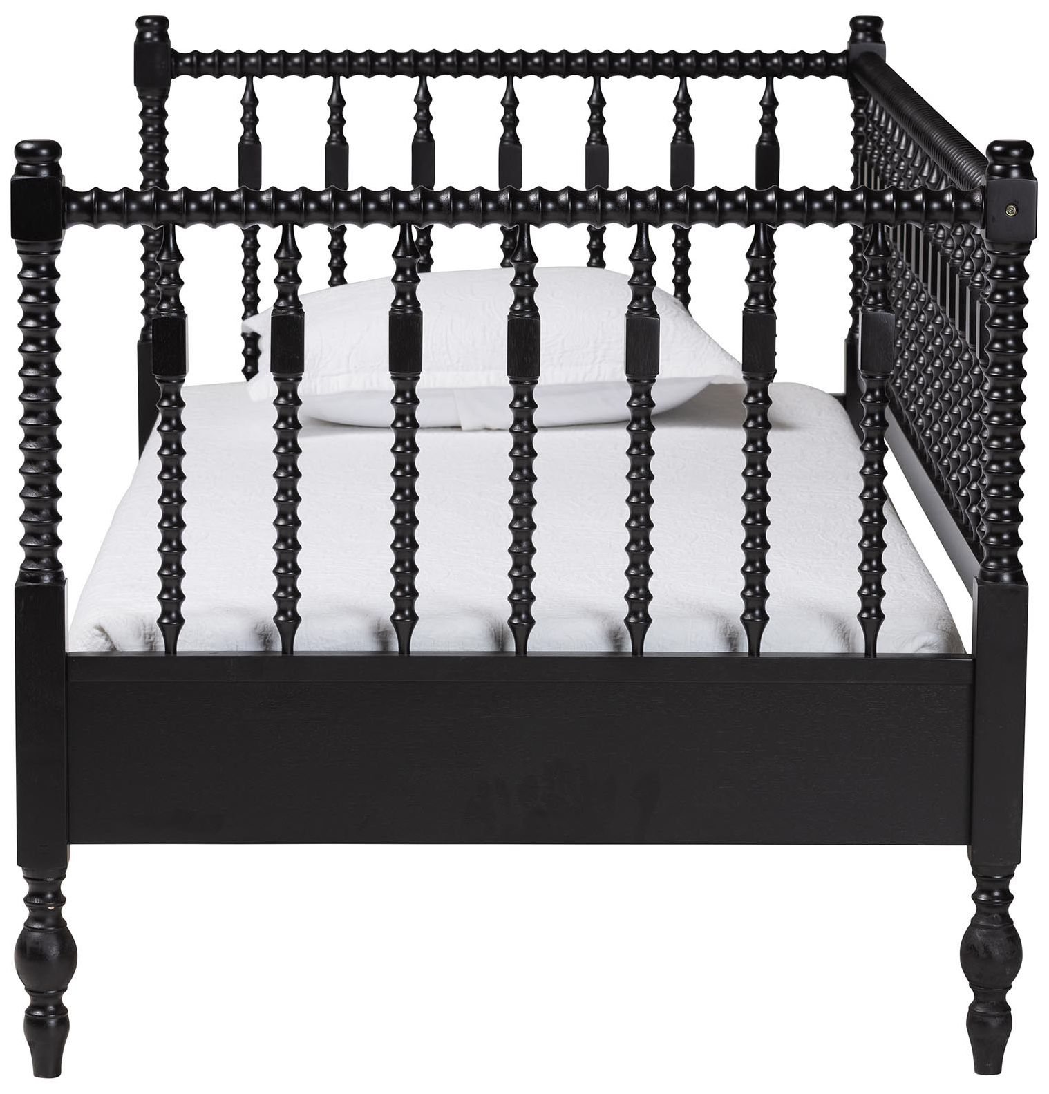 Image 3 Baxton Studio Callison Spindle Daybed - Turned Sofa Bed, Black, Twin more views