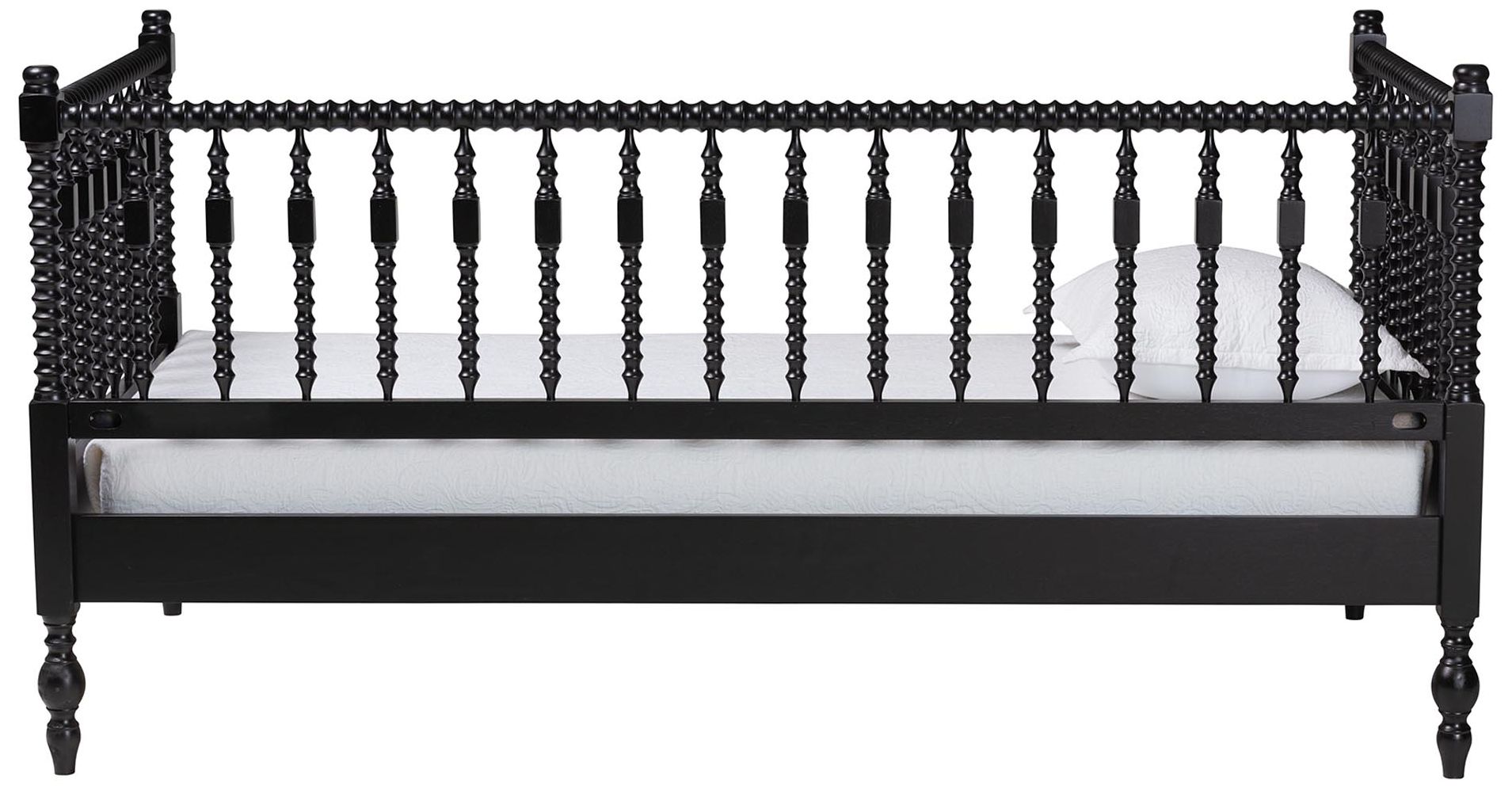 Image 4 Baxton Studio Callison Spindle Daybed - Turned Sofa Bed, Black, Twin more views