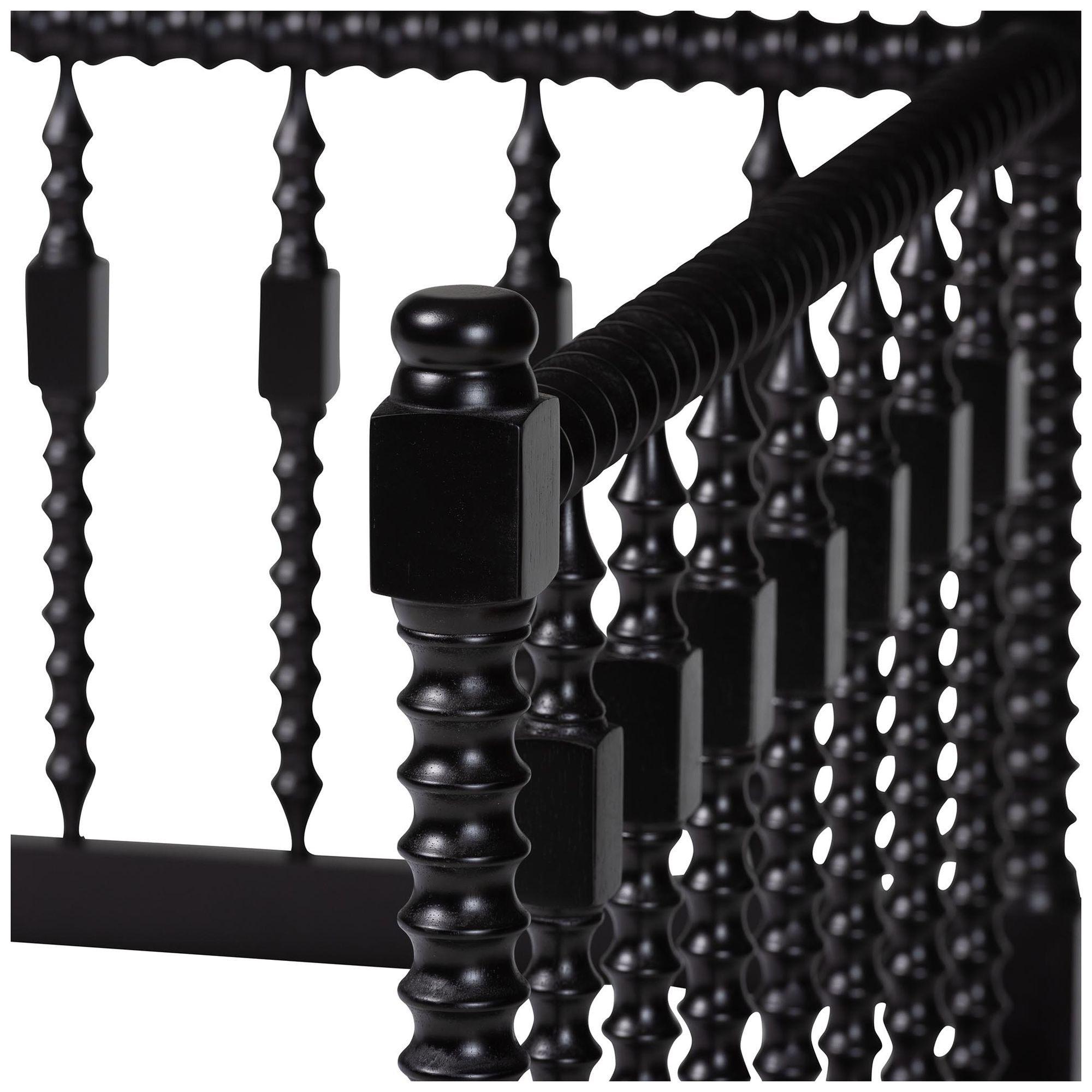 Image 6 Baxton Studio Callison Spindle Daybed - Turned Sofa Bed, Black, Twin more views