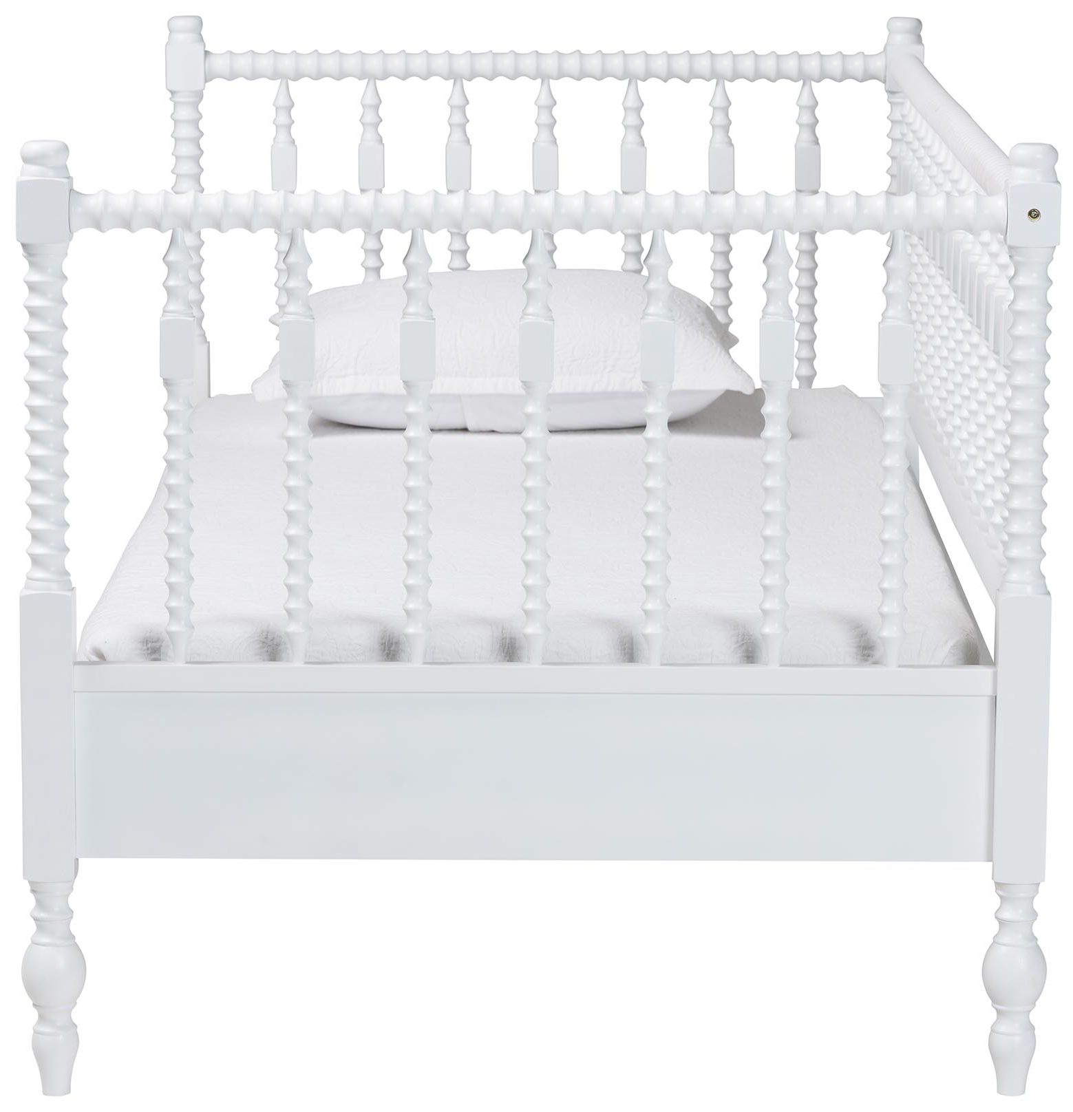 Image 3 Baxton Studio Callison Spindle Daybed - Turned Sofa Bed, White, Twin more views