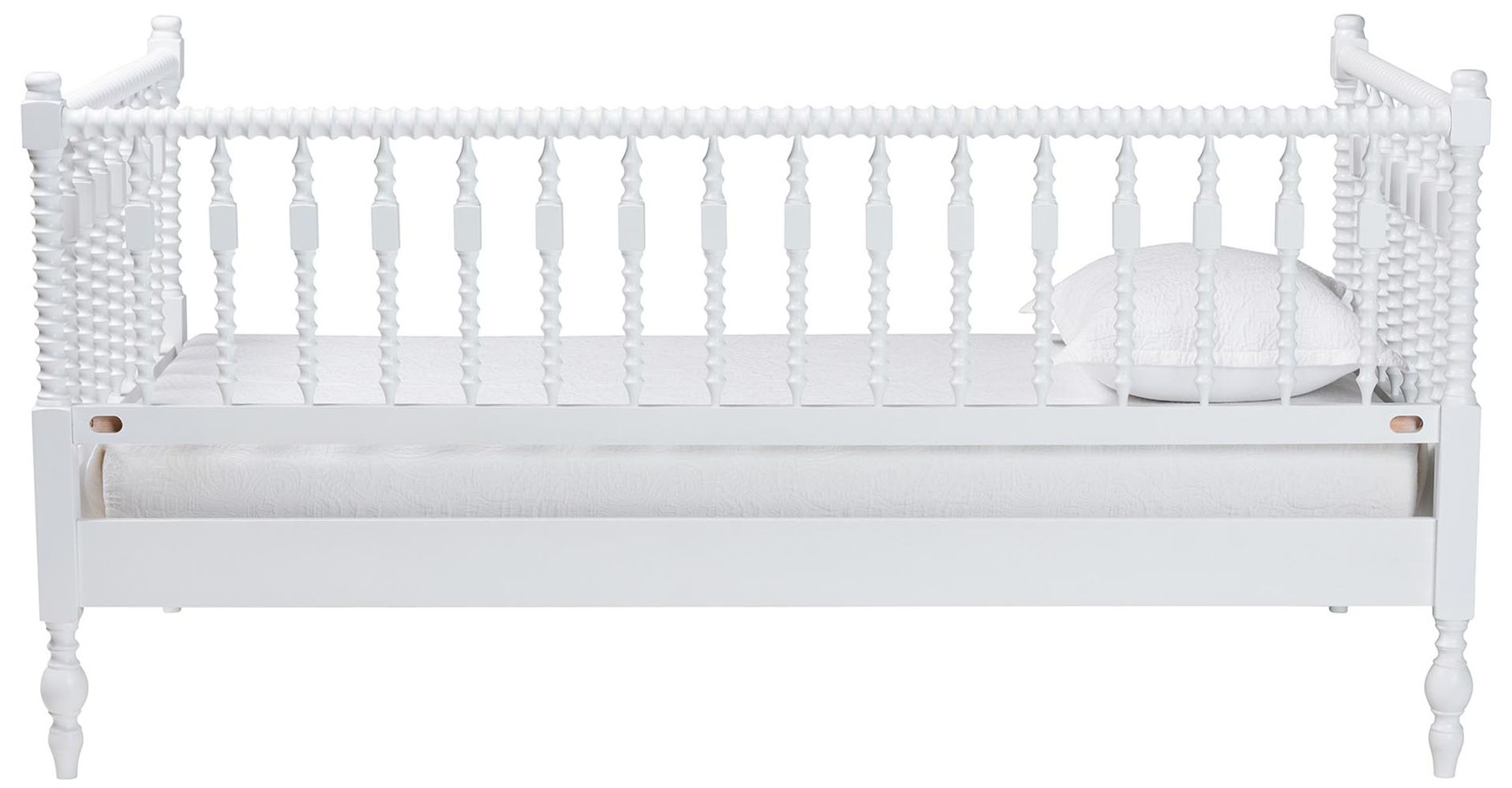 Image 4 Baxton Studio Callison Spindle Daybed - Turned Sofa Bed, White, Twin more views