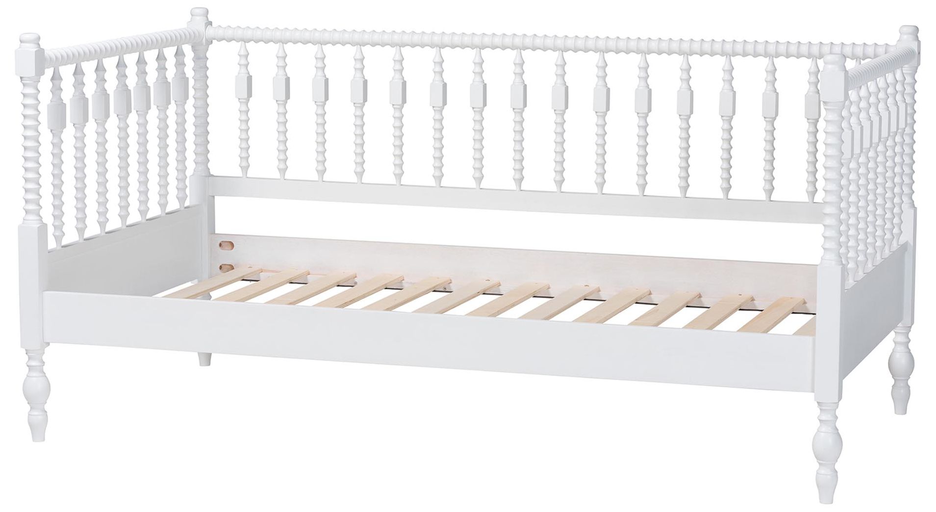 Image 5 Baxton Studio Callison Spindle Daybed - Turned Sofa Bed, White, Twin more views