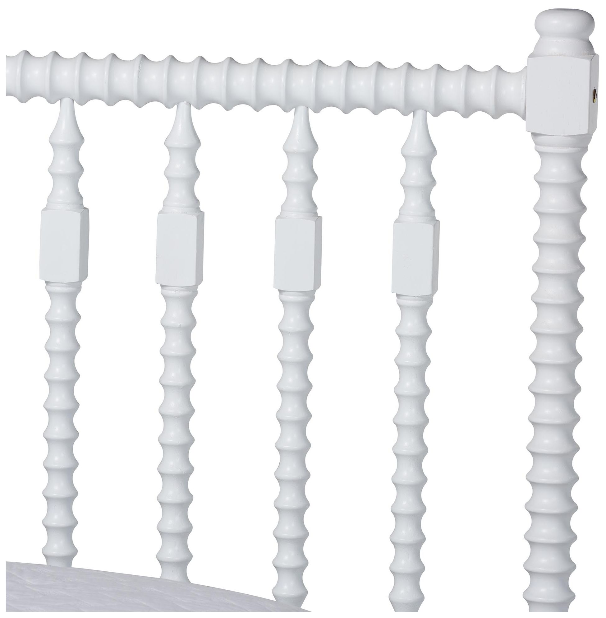 Image 5 Baxton Studio Callison Spindle Queen Platform Bed - Turned Bed Frame, White more views
