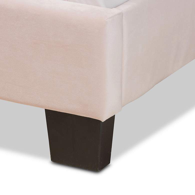 Image 4 Baxton Studio Caprice Lt Pink Queen Size Panel Bed more views