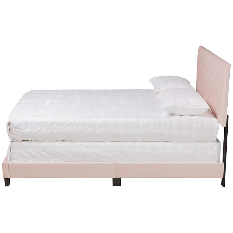 Image 5 Baxton Studio Caprice Lt Pink Queen Size Panel Bed more views