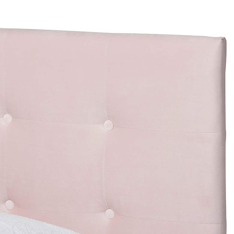 Image 3 Baxton Studio Caprice Lt Pink Twin Size Panel Bed more views