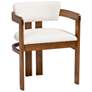 Baxton Studio Carice Modern Cream Boucle Dining Chair