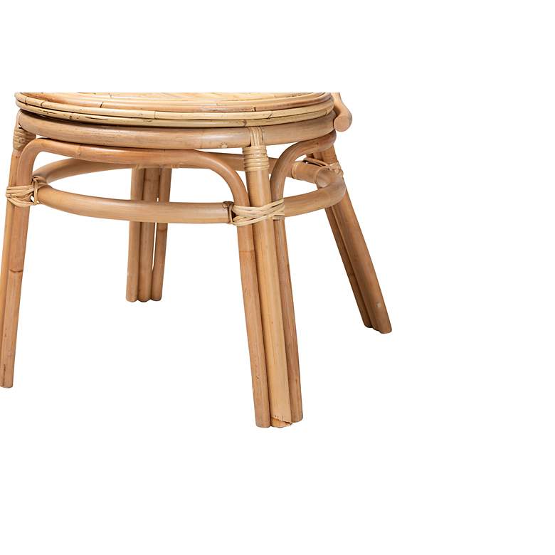 Image 4 Baxton Studio Carita Natural Brown Rattan Dining Chair more views