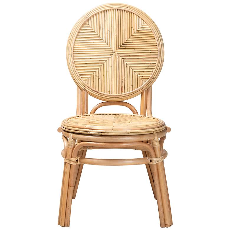 Image 6 Baxton Studio Carita Natural Brown Rattan Dining Chair more views