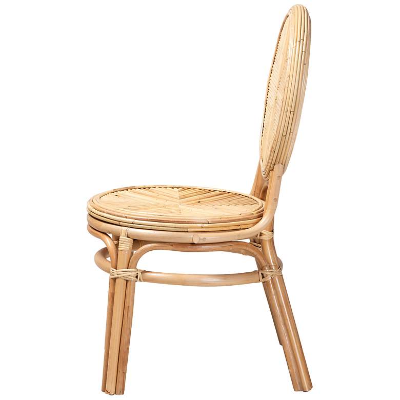 Image 7 Baxton Studio Carita Natural Brown Rattan Dining Chair more views